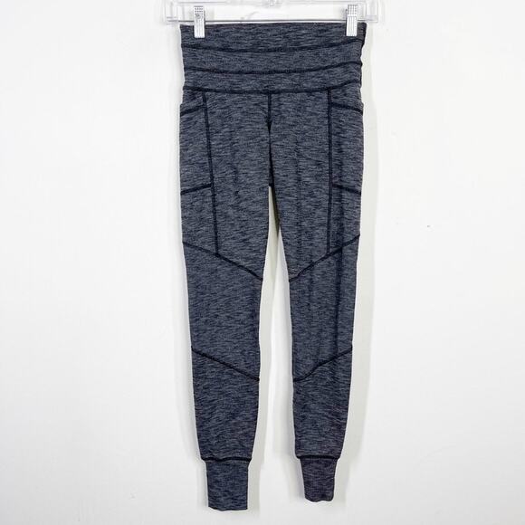 ATHLETA Excursion Jogger Leggings in Marled Black and Gray Sz. XS - Picture 3 of 5